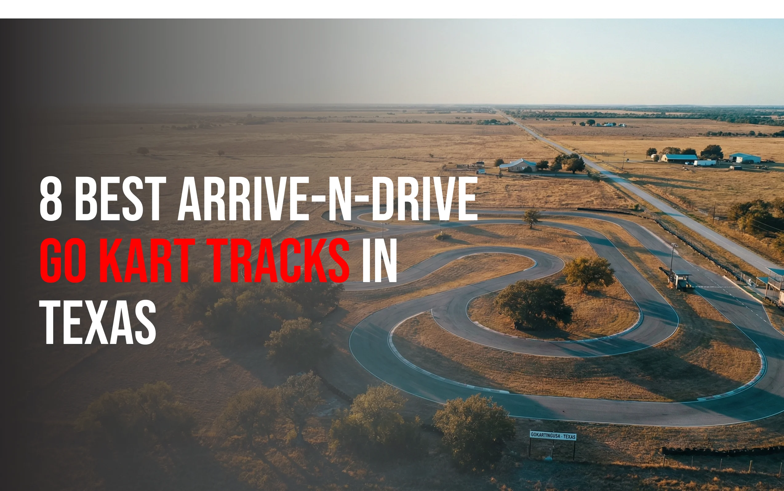 Go-kart racing on a track in Texas